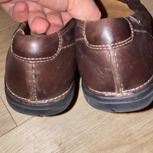 Clarks Unstructured brown flats business shoes 9.5 - Picture 4 of 7